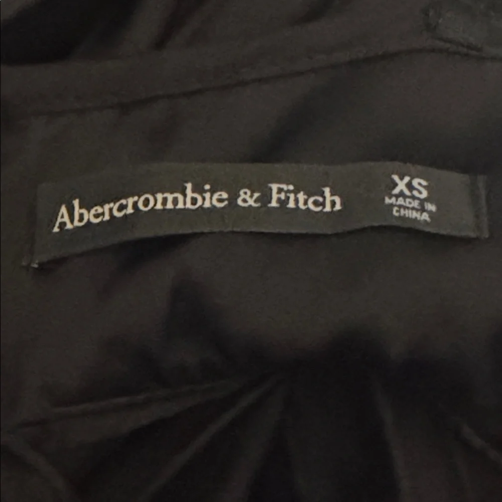 Abercrombie & Fitch Giselle Cutout Pleated Midi Dress Black XS Cocktail Party - Picture 9 of 9